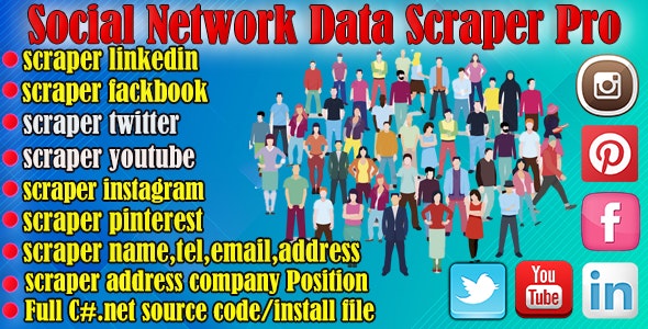 Source Code Social Network Data Scraper Pro