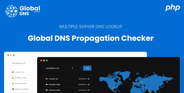 Source Code Global DNS – Multiple Server – DNS Propagation Checker – PHP 2.0.1