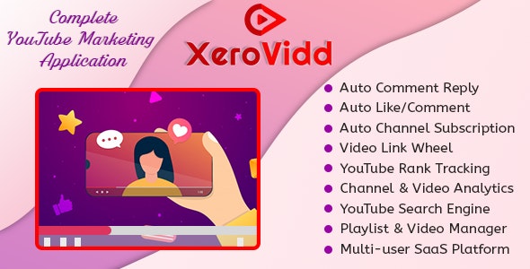 Source Code XeroVidd – Complete YouTube Marketing Application (SaaS Platform) 1.2.1 [Extended License]