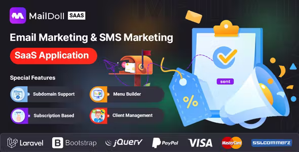 Source Code Maildollsaas – Email Marketing & SMS Marketing SaaS Application