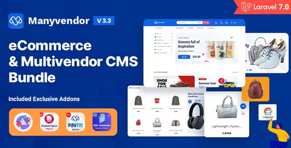 Source Code Manyvendor – eCommerce & Multivendor CMS Bundle 3.3