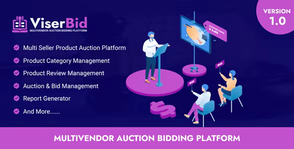 Source Code ViserBid – Multivendor Auction Bidding Platform