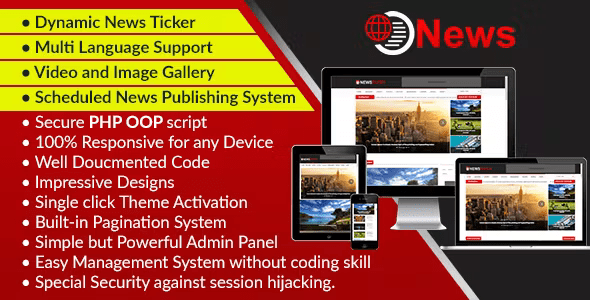 Source Code News – Dynamic Newspaper, Magazine and Blog CMS Script