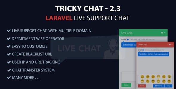 Source Code Tricky Chat – Laravel Live Support Chat 2.4