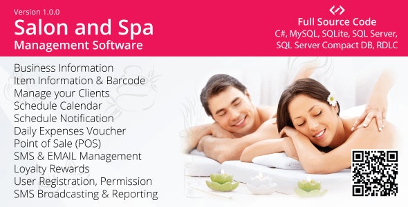 Source Code Spa & Salon Management Software (Appointment, Billing, SMS)