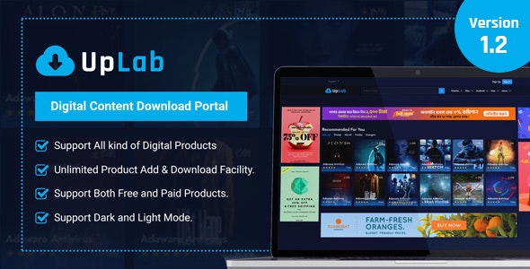 Source Code UpLab – Digital Content Download Portal 1.2