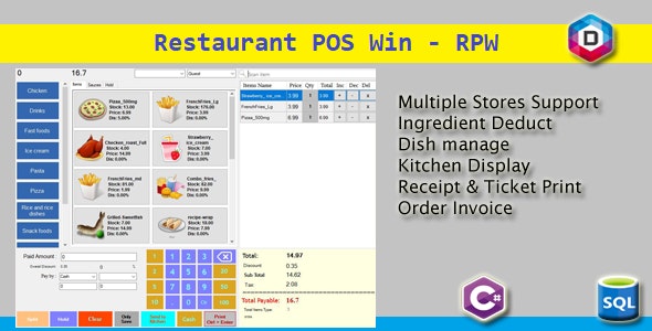 Source Code Rest POS Win – Restaurant POS Win – RPW 1.0.3.0