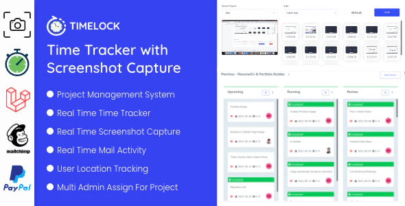 Source Code Timelock – Project Management System With Screenshot Capture 1.5