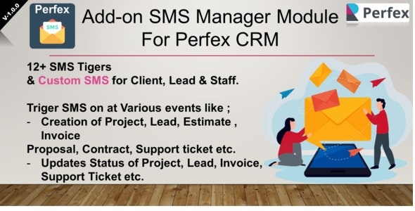 Source Code Add-on SMS Manager Module for Perfex CRM 1.0.3