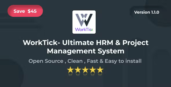 Source Code WorkTick – Ultimate HRM & Project Management