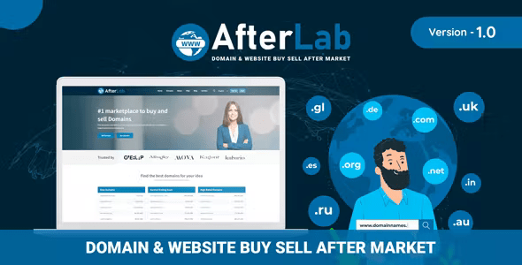 Source Code AfterLab – Domain & Website Buy Sell After Marketplace