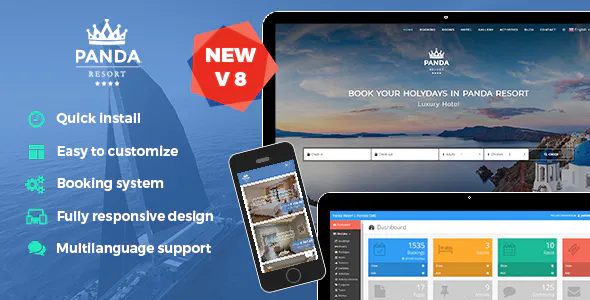 Source Code Panda Resort 8 – CMS for Single Hotel – Booking System 8.1.5