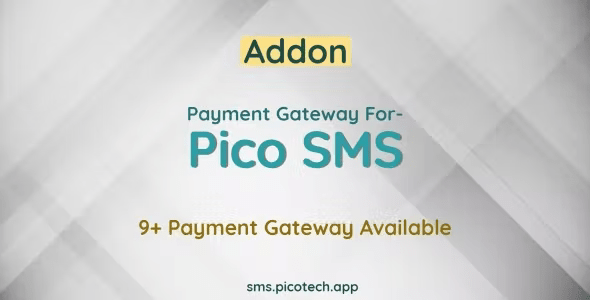 Source Code Payment Gateway Addon for PicoSMS