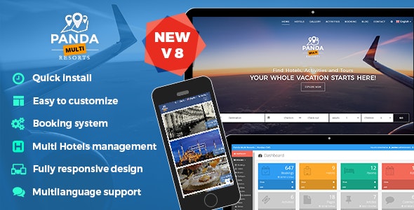Source Code Panda Multi Resorts 8 – Booking CMS for Multi Hotels 8.1.5