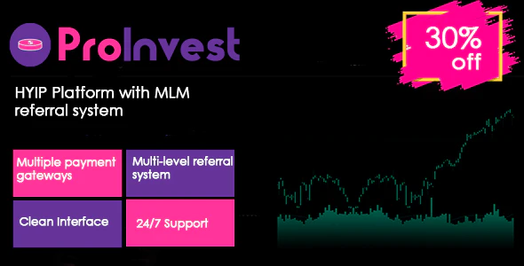 Source Code ProInvest – CryptoCurrency and Online Investment Platform 3.7