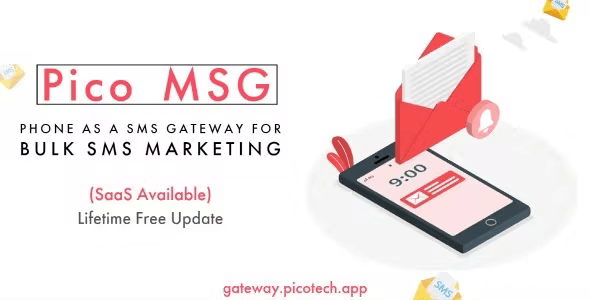 Source Code PicoMSG – Phone As an SMS Gateway For Bulk SMS Marketing 1.2