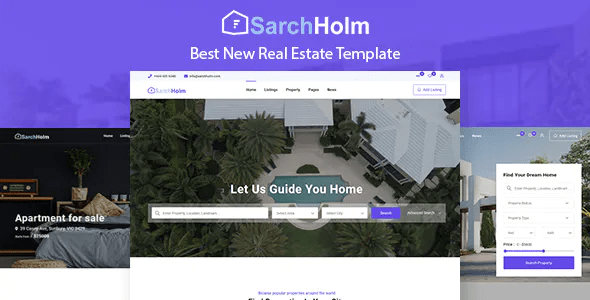 Source Code Sarchholm real estate laravel multilingual agency portal