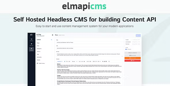 Source Code ElmapiCMS – Headless CMS for building Content API