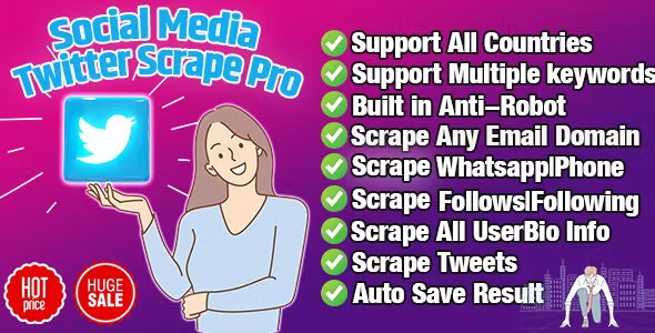 Source Code Social Media-Twitter Scrape Pro