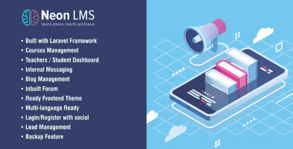 Source Code NeonLMS – Learning Management System PHP Laravel Script with Zoom API Integration