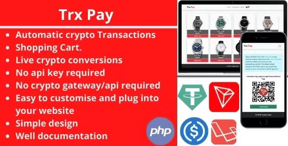 Source Code TRX PAY – Accept crypto payments on the Tron Blockchain Network