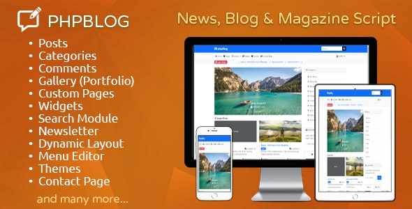 Source Code phpBlog – News, Blog & Magazine Script 1.7