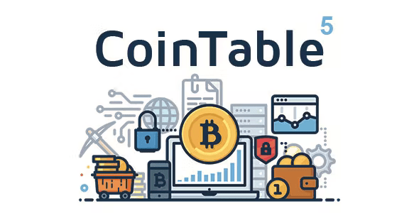 Source Code Coin Table – Cryptocurrencies, Exchanges & Mining CMS