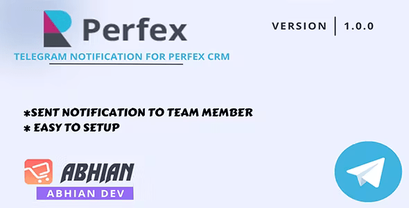 Source Code Telegram Notification Module For Perfex CRM