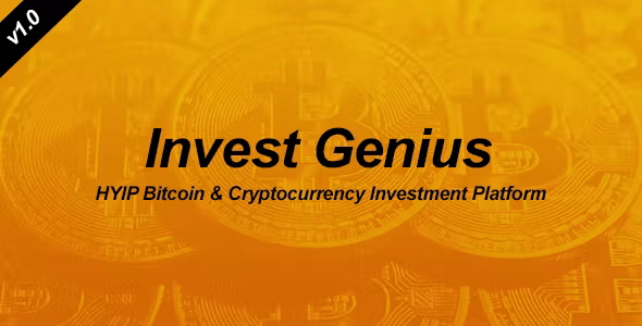 Source Code Invest Genius – Cryptocurrency HYIP Investment Platform