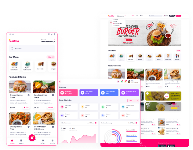 Share code web/app food giống grabfood, shopeefood,...