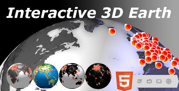 Share Code HTML5 Globe – Interactive 3D Earth
