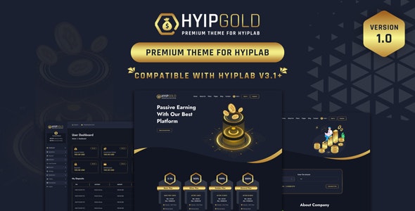 Share Code HyipGold – Premium Theme For HYIPLAB
