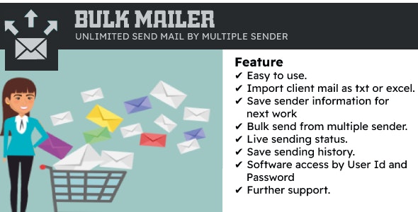 Share Code SMTP Bulk Email Sender-Bulk Mailer-Source Code