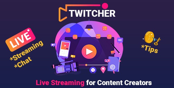 Share Code PHP Twitcher: Live Video Streaming SaaS Platform for Content Creators