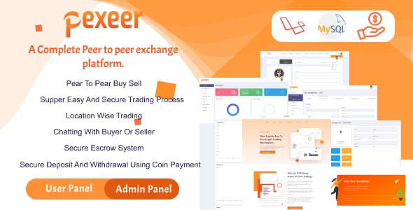 Share Code Pexeer – A Complete Peer to Peer Cryptocurrency Exchange Platform 2.0