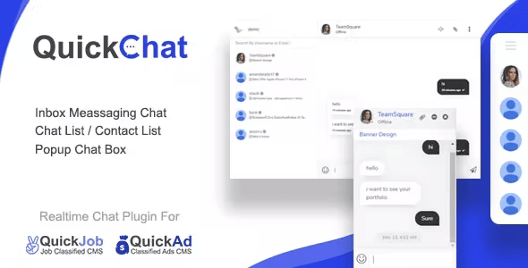 Share Code Quickchat realtime AJAX chat messaging plugin For QuickCMS