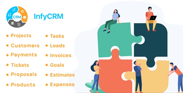 InfyCRM – Laravel CRM with Project Management, Tasks, Leads, Invoices, Estimates and Goals