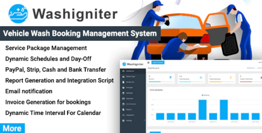 Washigniter – Vehicle Wash Booking Management System