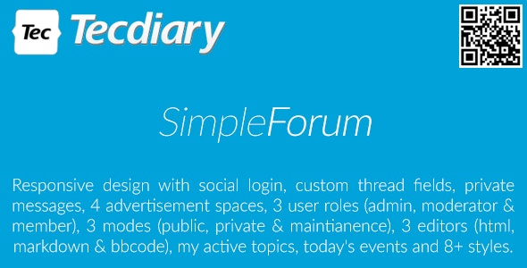 Simple Forum – Responsive Bulletin Board
