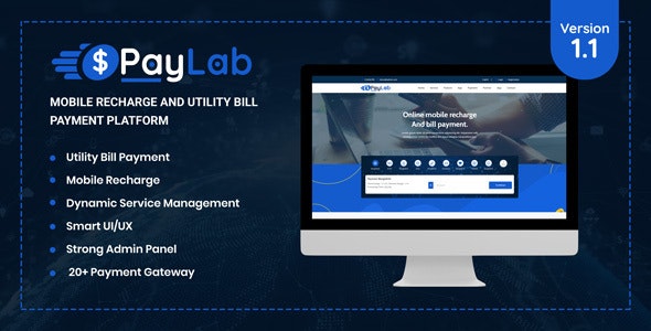 PayLab – Mobile Recharge And Utility Bill Payment Platform