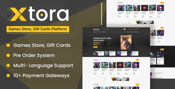 Share Code Xtora – Games and Gift Cards Seller with Preorder Management
