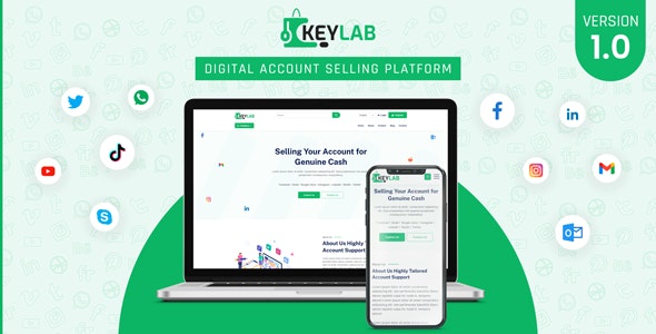 Share Code KeyLab – Digital Account Selling Platform