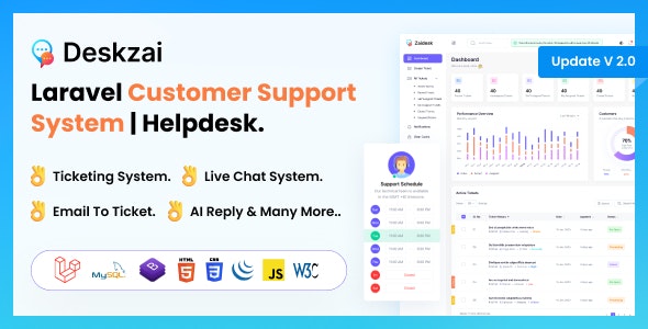 Share Code Deskzai – Customer Support System | Helpdesk | Support Ticket.