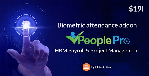 Share Code Biometric Attendance Addon for PeoplePro HRM, Payroll, Project Management