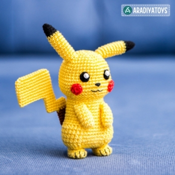 Mẫu Amigurumi - Pikachu Pokemon
